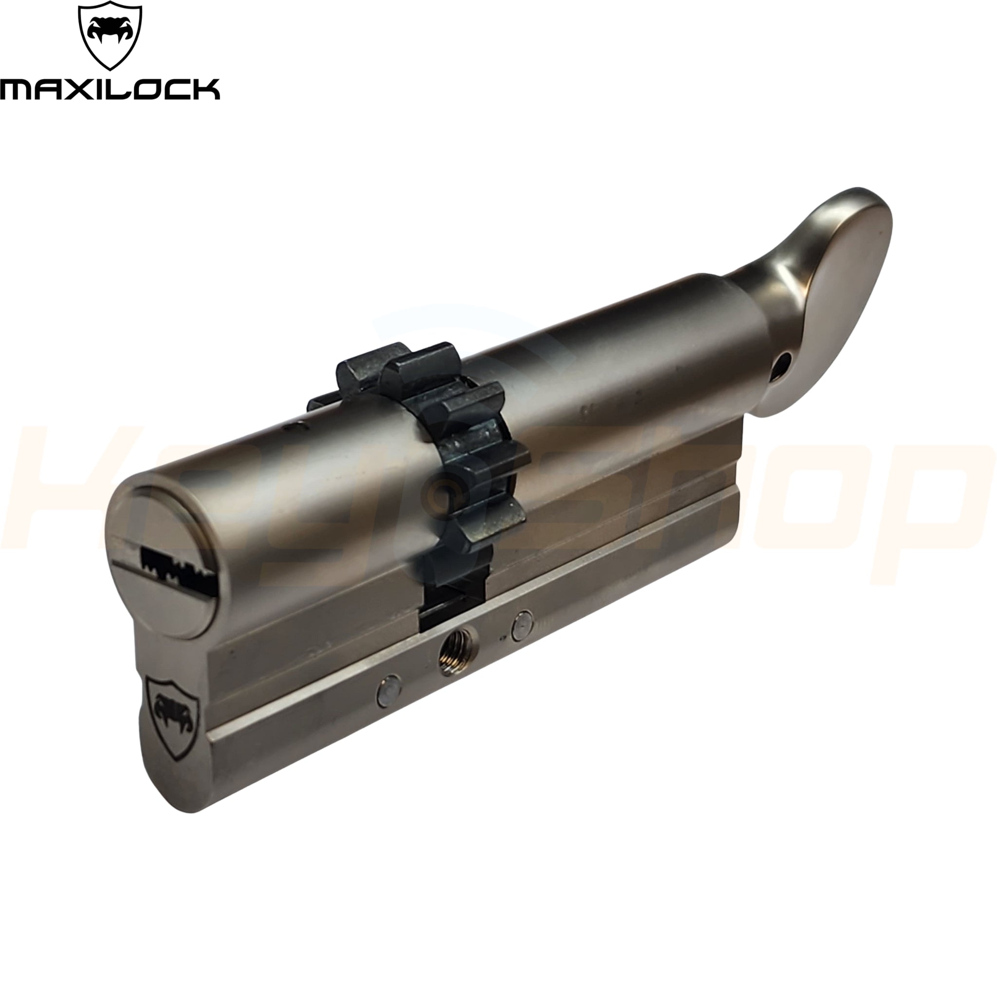 MAXILOCK SLIDER: - צילינדר - 81מ"מ - פטנט סליידר - 48+33-T גלגל + כפתור (עם 5 מפתחות)