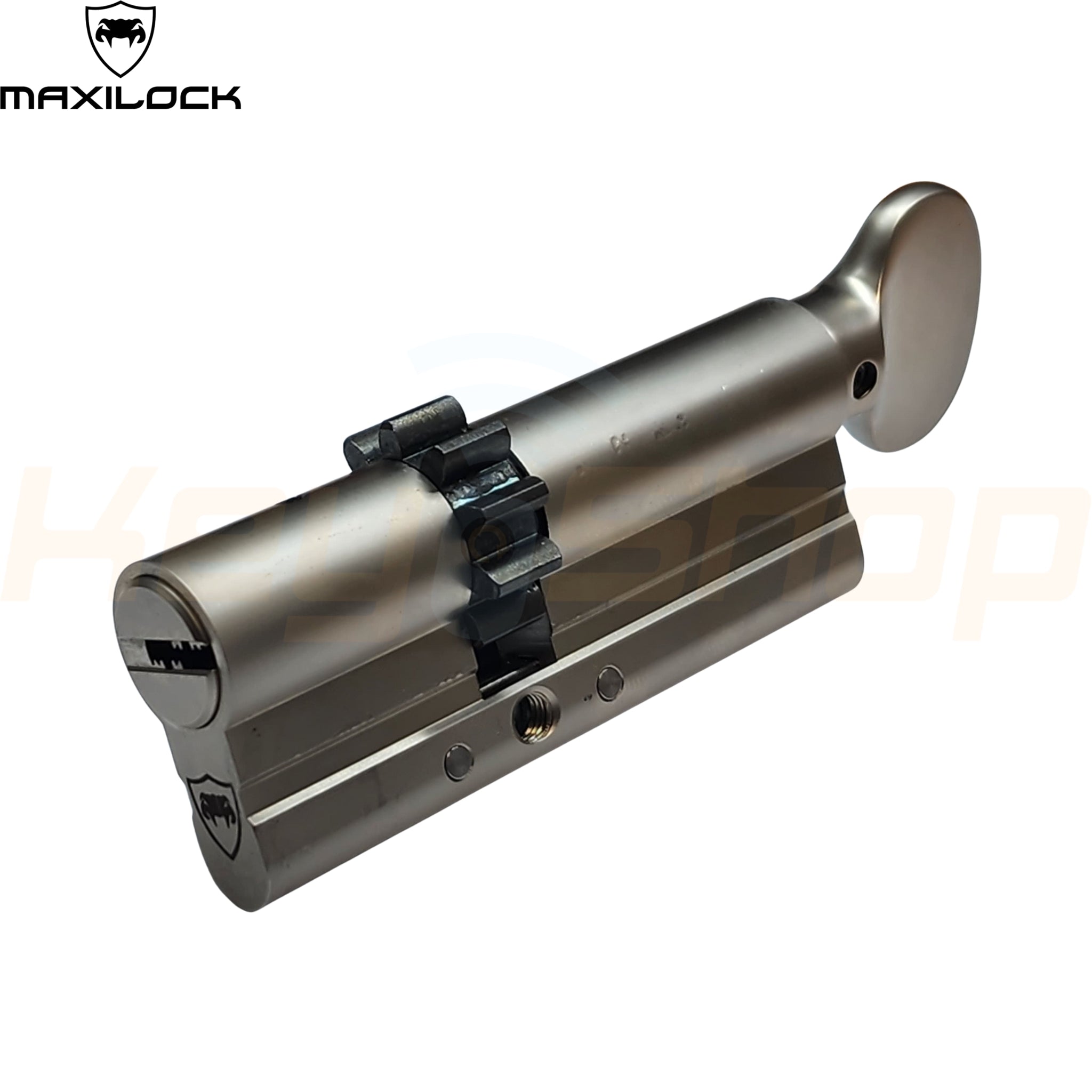 MAXILOCK SLIDER: - צילינדר - 81מ"מ - פטנט סליידר - 48+33-T גלגל + כפתור (עם 5 מפתחות)