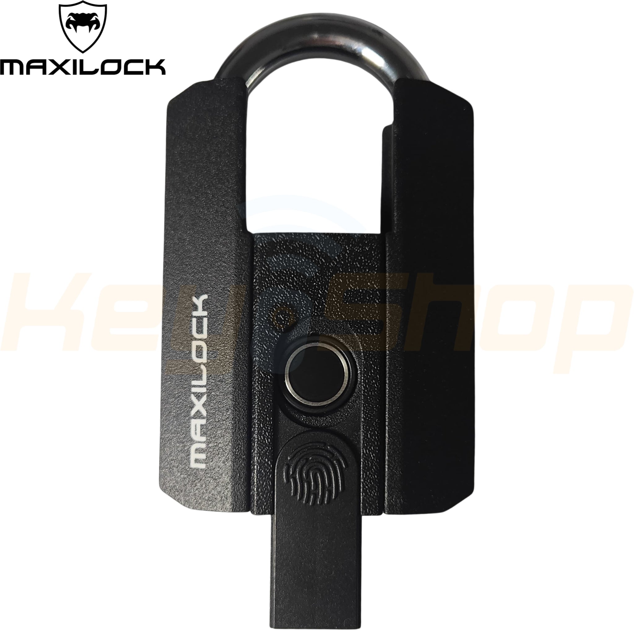 MAXILOCK PADLOCK P30 - מנעול תליה חכם מאובטח  - טביעת אצבע שליטה מאפליקציה ומפתחות חירום