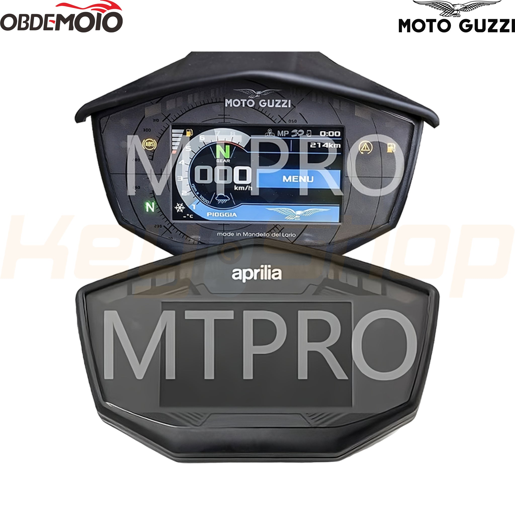 הפעלת תוכנה MOTOPRO Module 11 - Moto Guzzi / Aprilia dash 2-24C512