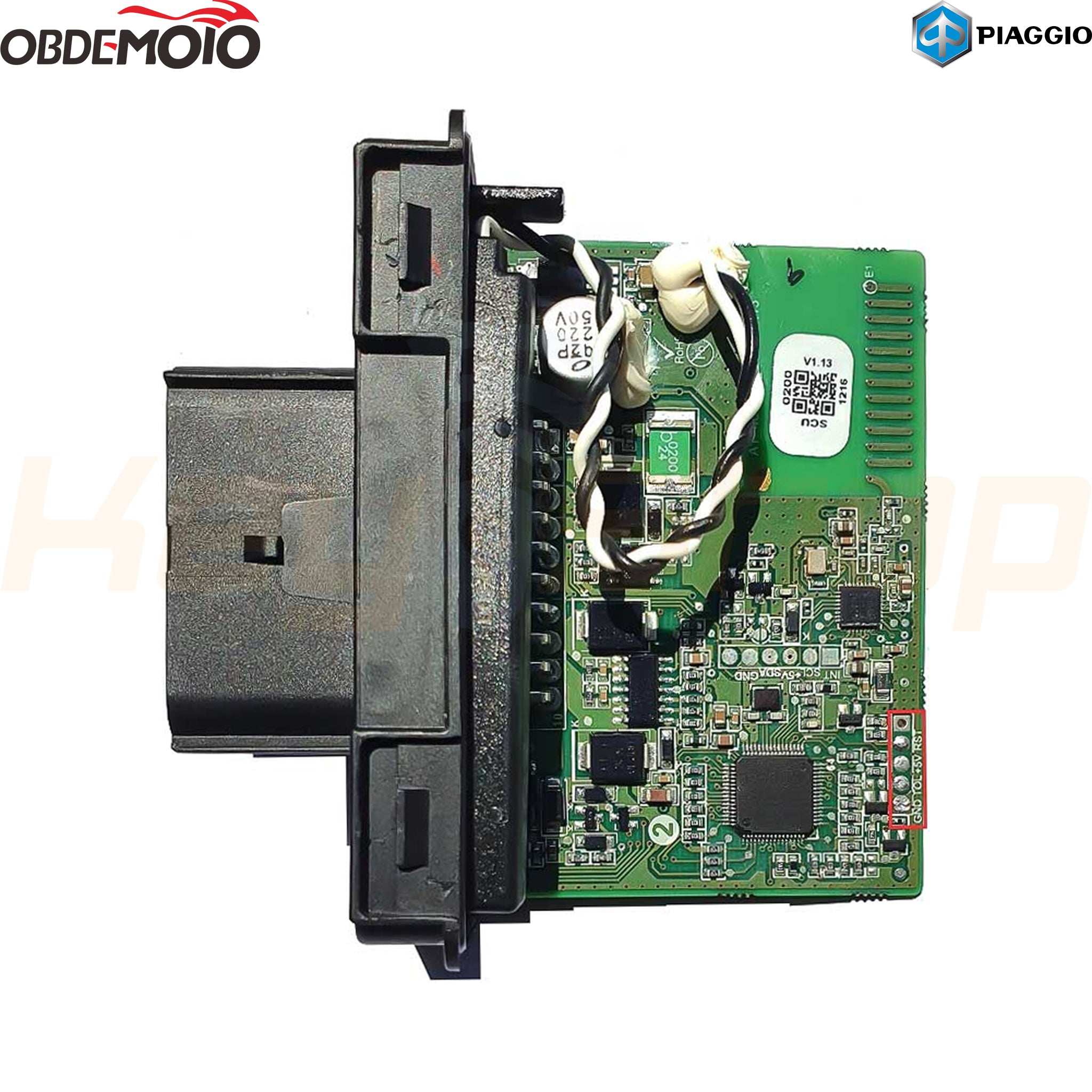 הפעלת תוכנה MOTOPRO Module 19 - Piaggio SCU PCF7939M