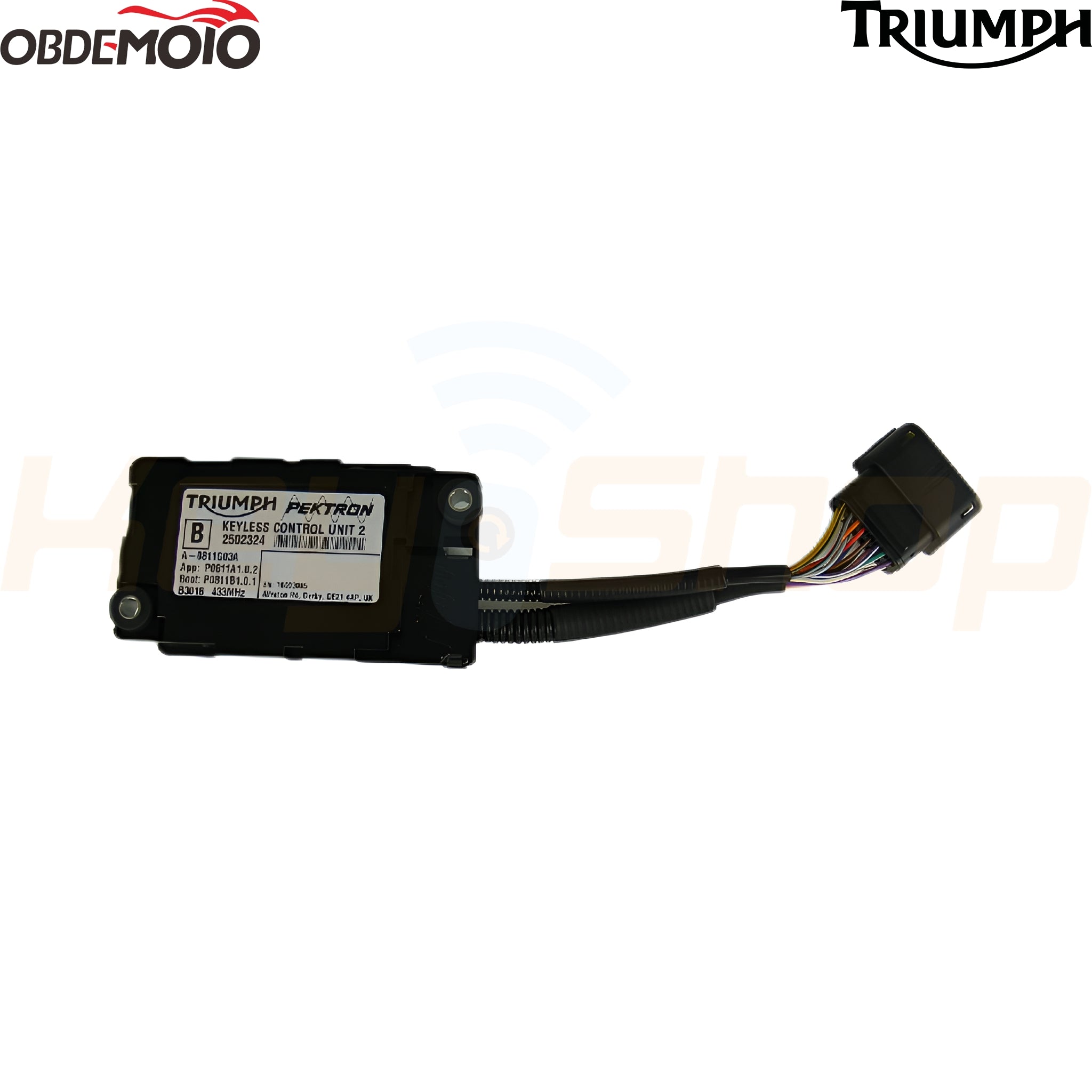 הפעלת תוכנה MOTOPRO Module 28 - Triumph Hands-free key Texas Crypto 4D