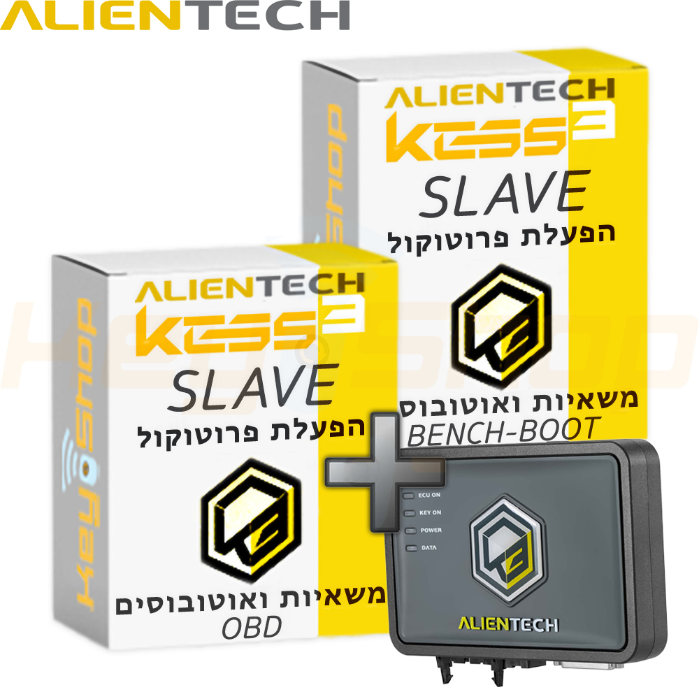 KESS3 Programmer +  תוכנה מלאה: SLAVE "למשאיות ואוטובוסים" OBD+Bench-Boot (חבילה) [מבצע חורף]