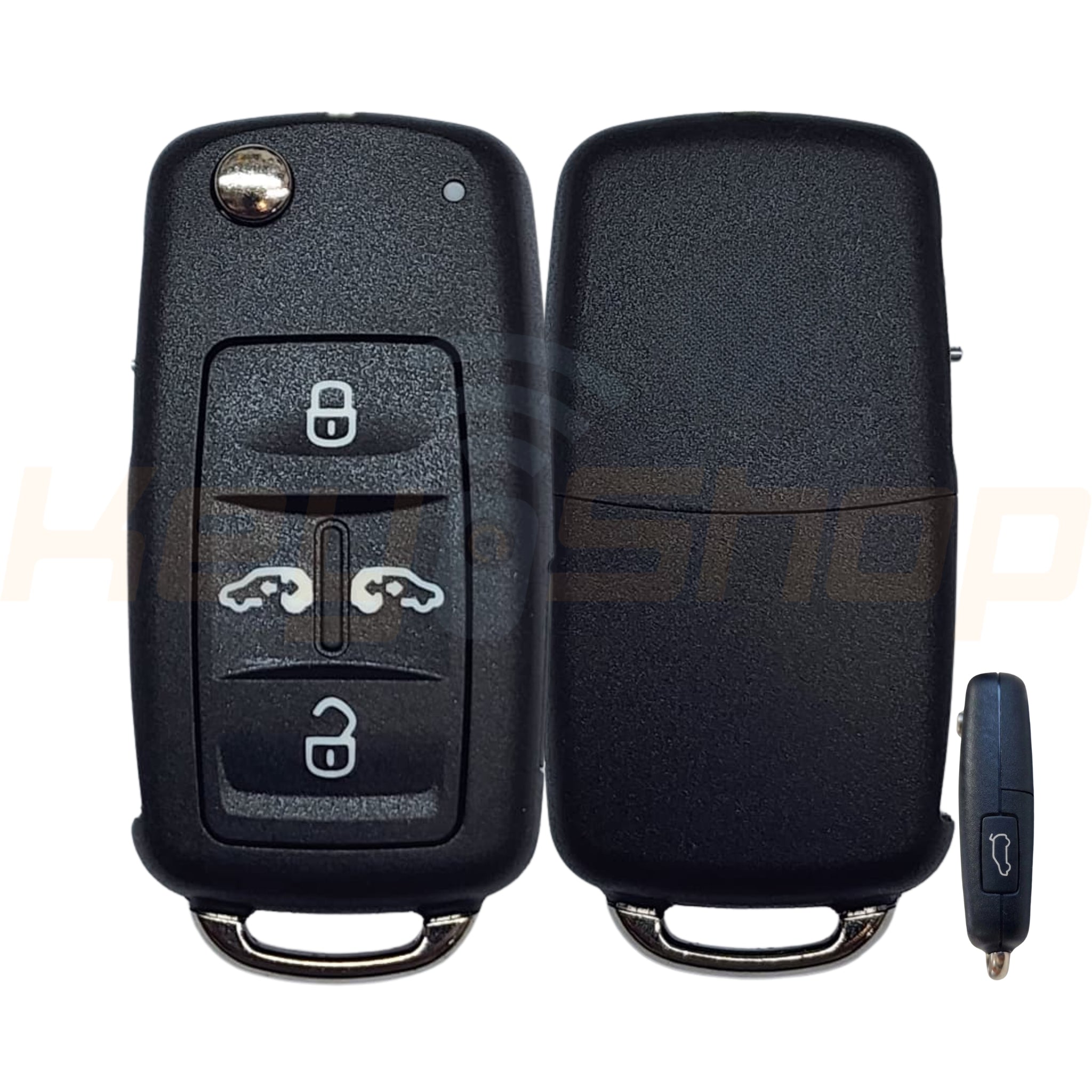 2010-2016 מפתח שלט קופץ פולקסווגן טרנספורטר תואם מקור | 5-לחצנים | HU66 | ID48 | 434MHz