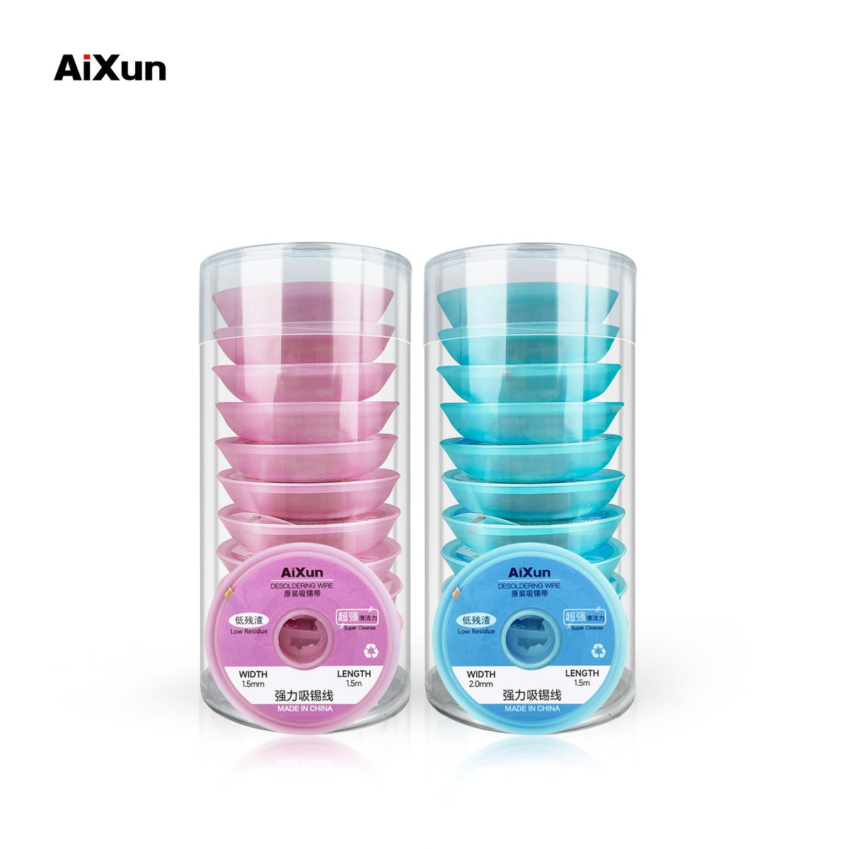 AiXun – פתיל הסרת בדיל חזק (Solder Wick) – שפופרת 10 גלילים