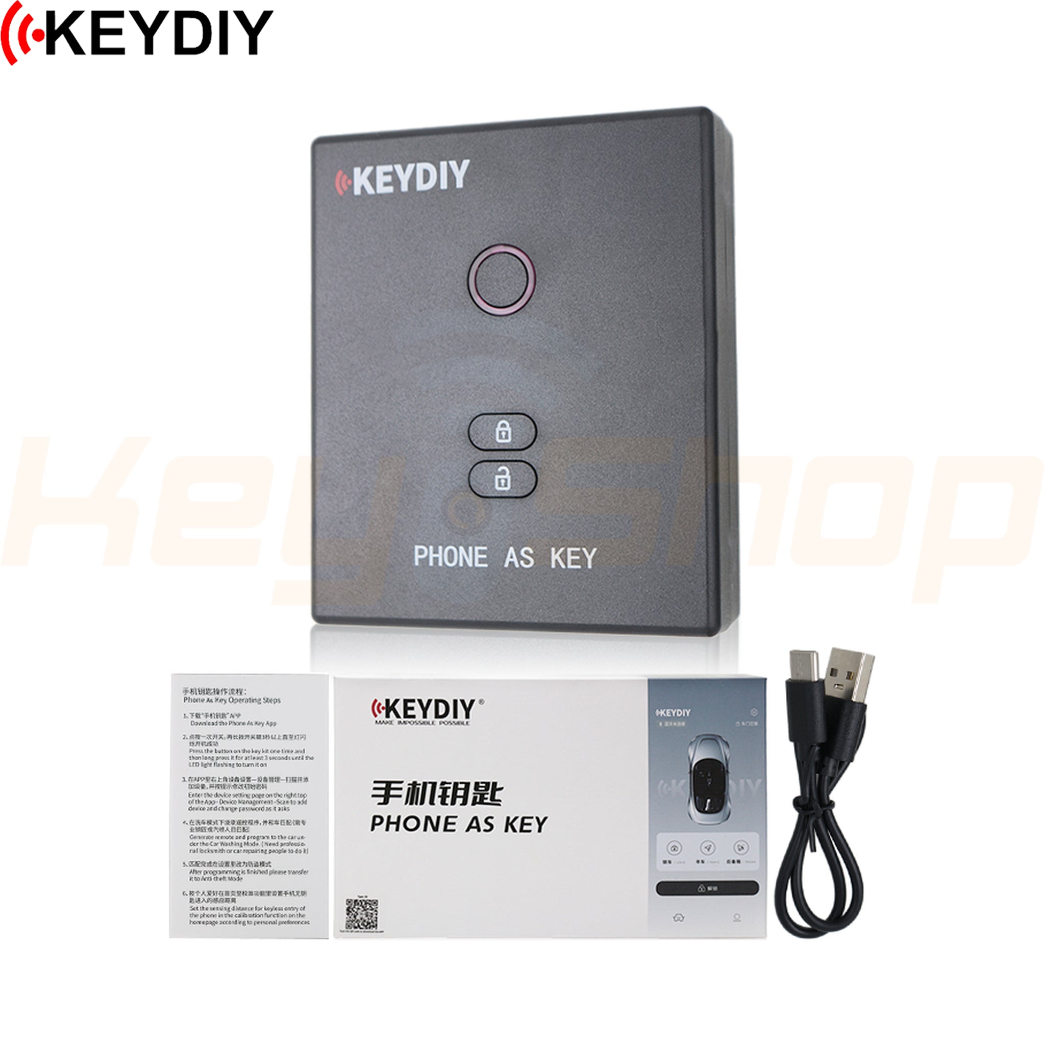 KEYDIY Phone as Key: מערכת שהופכת את הטלפון למפתח הרכב - התקנה קלה ללא חוטים