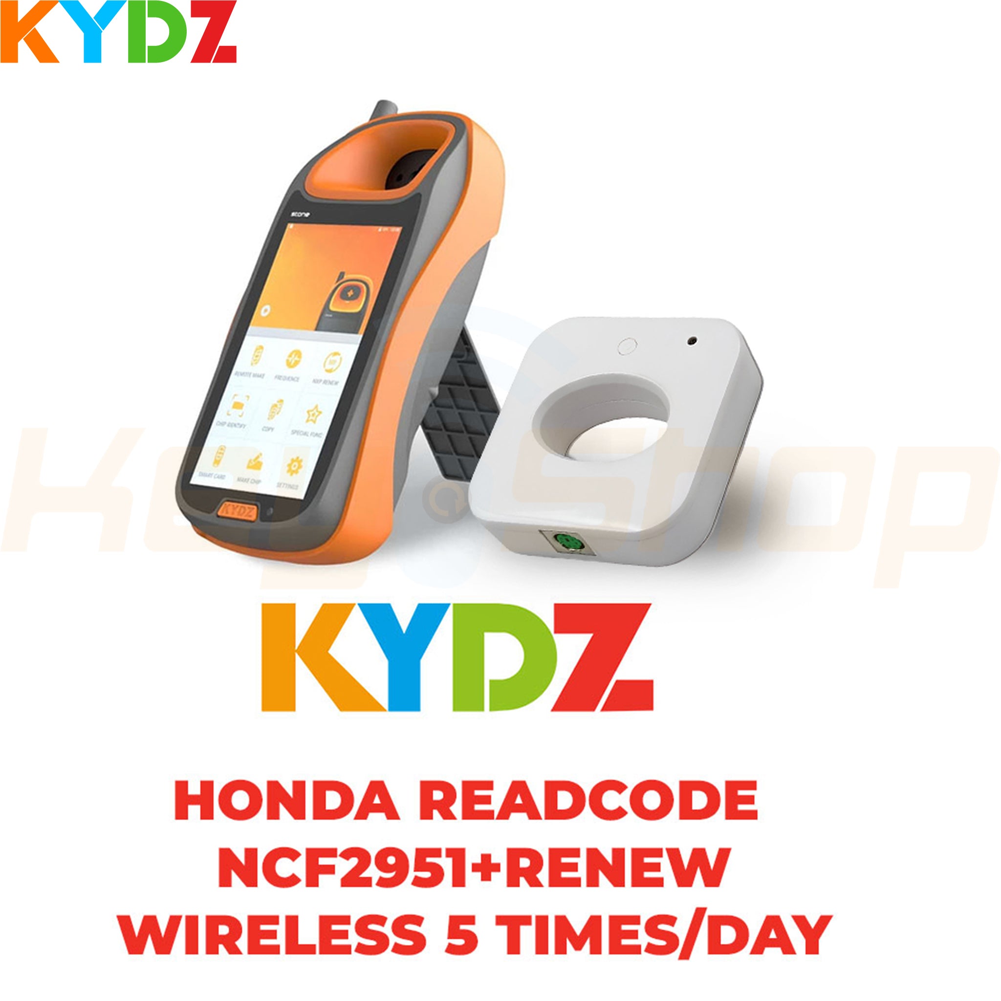 תוכנה - KYDZ - Readcode NCF2951+Renew - אופנוע הונדה - 5 שימושים ביום (אלחוטי)