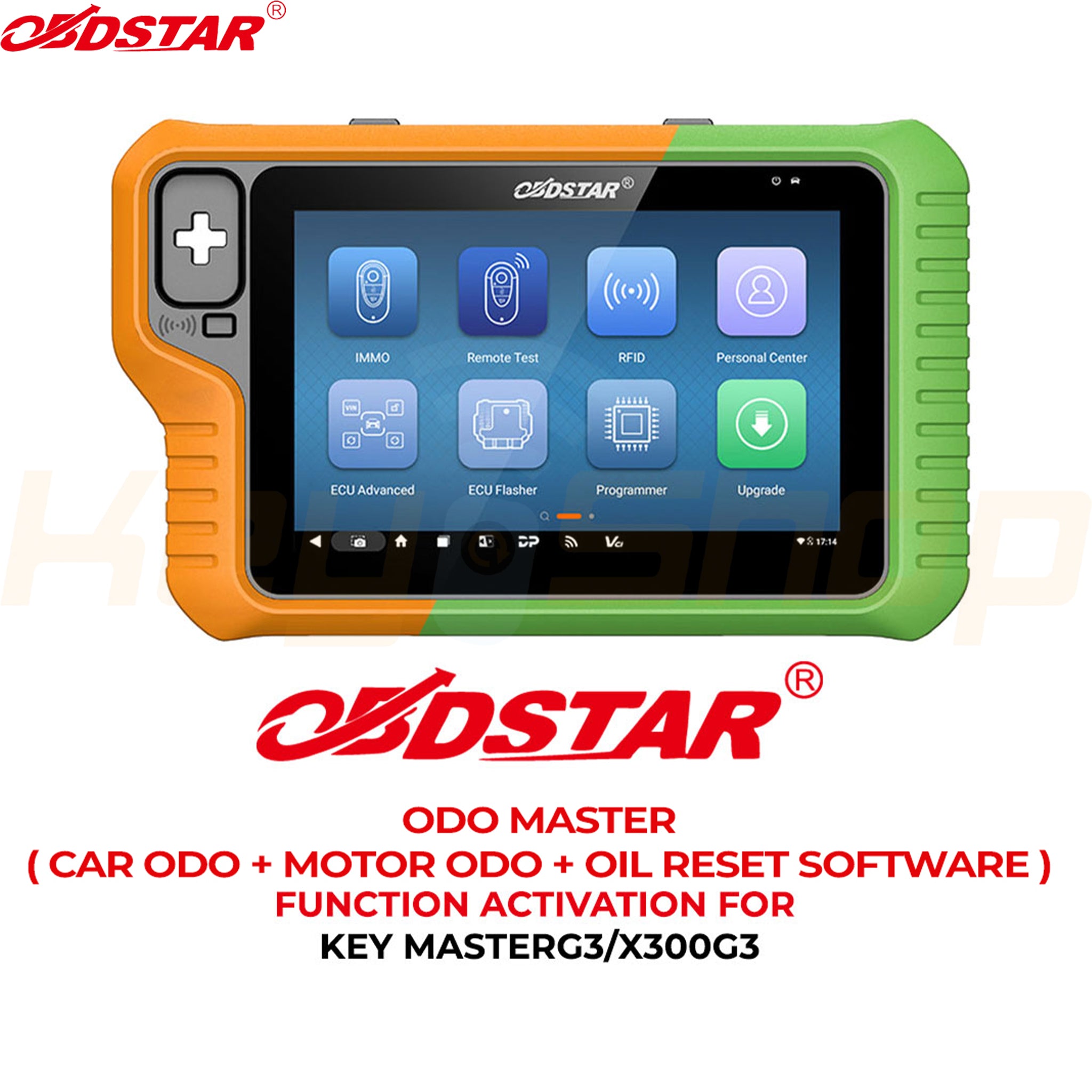 הפעלת תוכנה OBDSTAR G3 - Odo Master תיקון קילומטראז' (Car Odo + Moto Odo + Oil Reset)