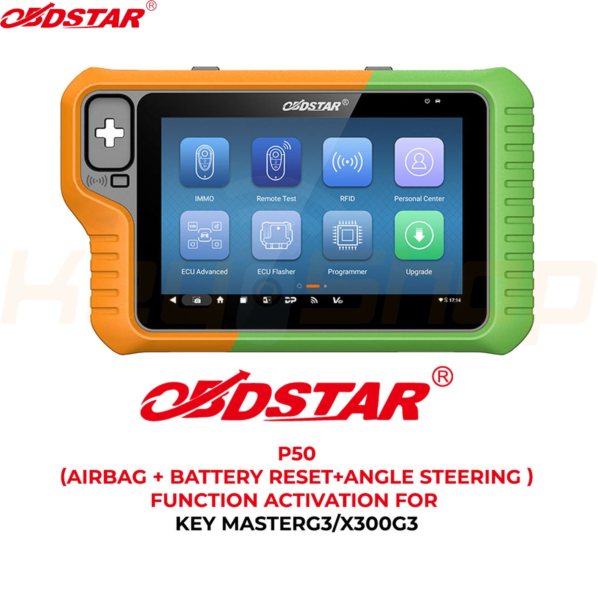 הפעלת תוכנה OBDSTAR G3 - P50 איפוס כריות אוויר / מצבר / זווית הגה  (Airbag + Battery Reset + Angle Steering)